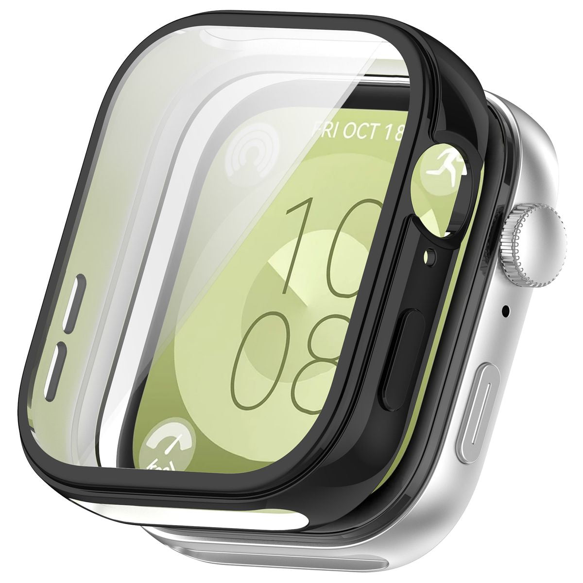 Schutzhülle für Huawei Watch Fit 3, Bizon Case Watch Felipe, Schwarz