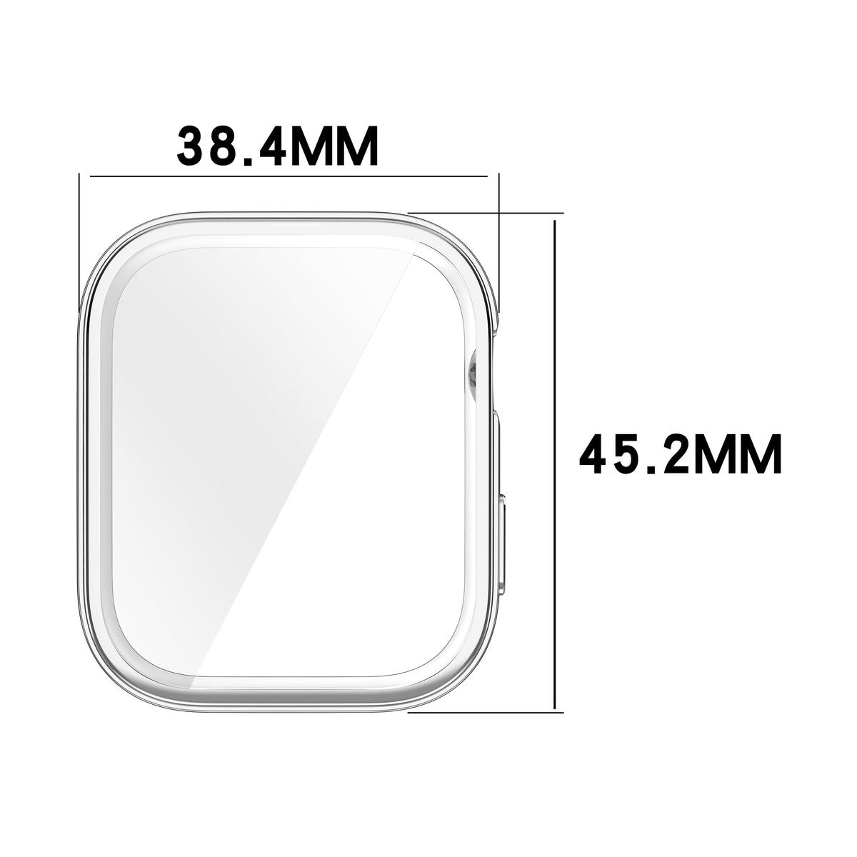 Schutzhülle für Huawei Watch Fit 3, Bizon Case Watch Felipe, Silber