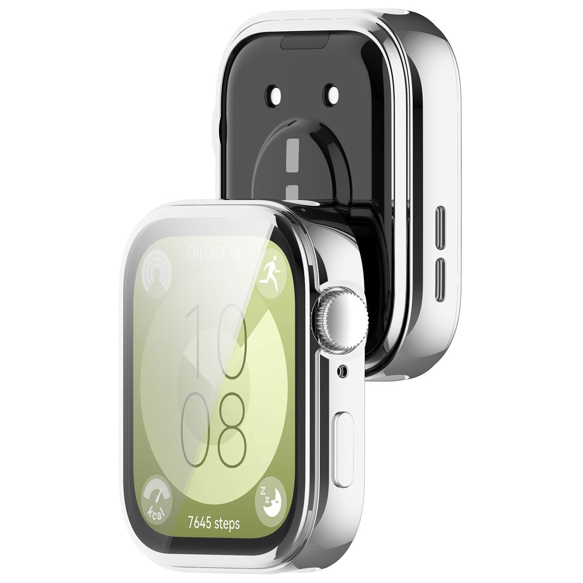 Schutzhülle für Huawei Watch Fit 3, Bizon Case Watch Felipe, Silber