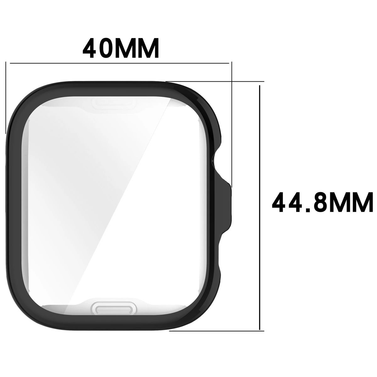 Schutzhülle für Huawei Watch Fit 4, Bizon Case Watch Felipe, Schwarz
