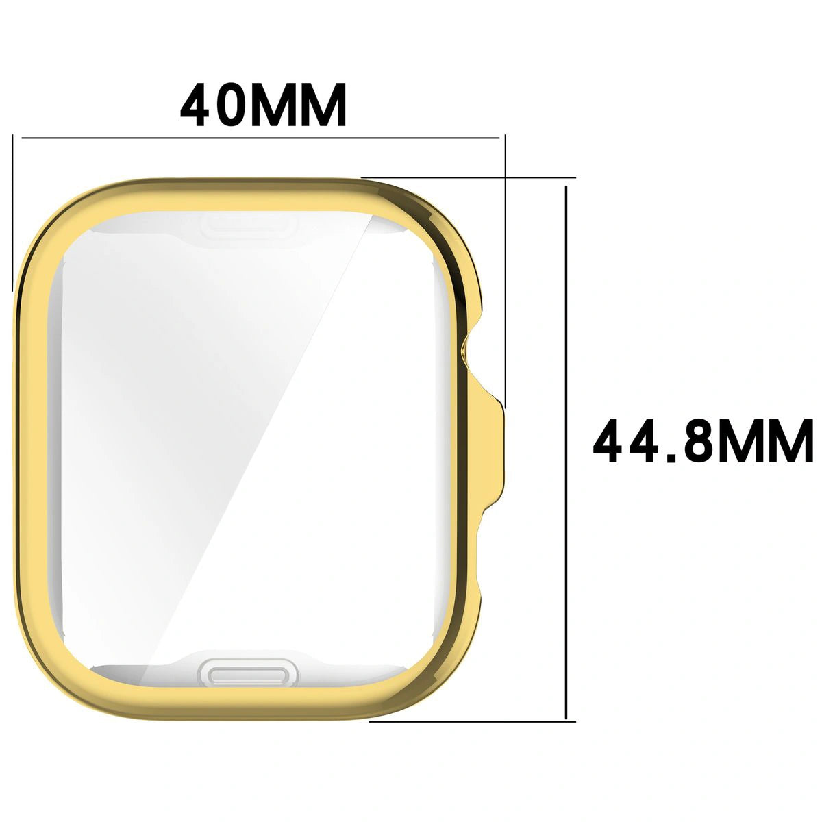 Schutzhülle für Huawei Watch Fit 4, Bizon Case Watch Felipe, Gold