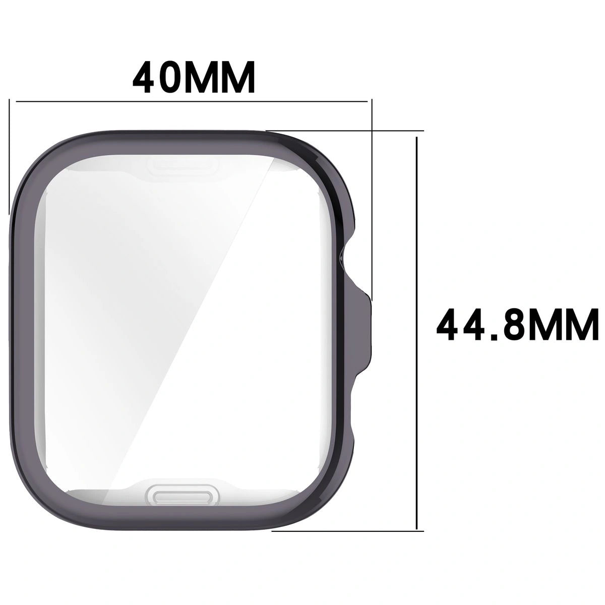 Schutzhülle für Huawei Watch Fit 4, Bizon Case Watch Felipe, Grau
