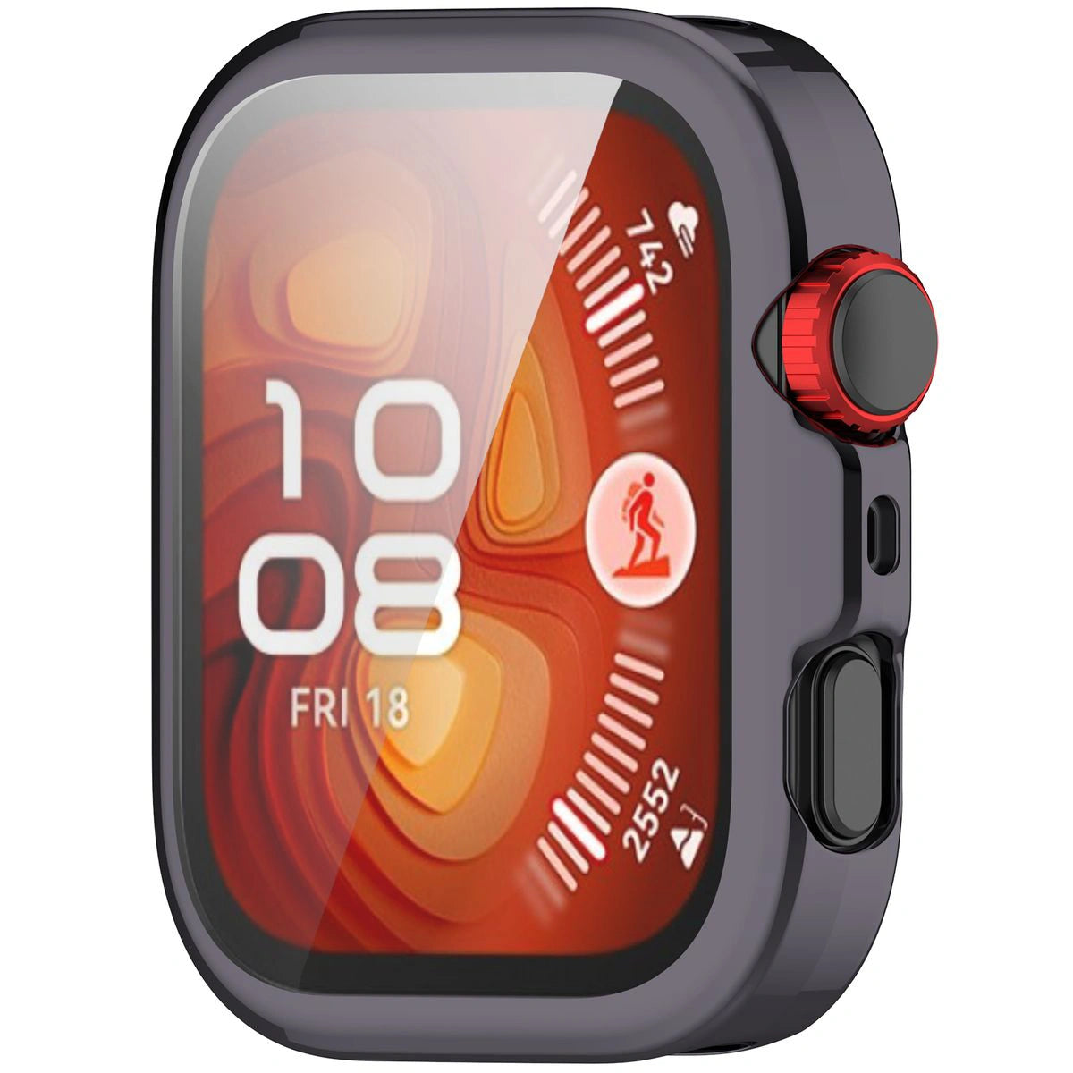 Schutzhülle für Huawei Watch Fit 4, Bizon Case Watch Felipe, Grau