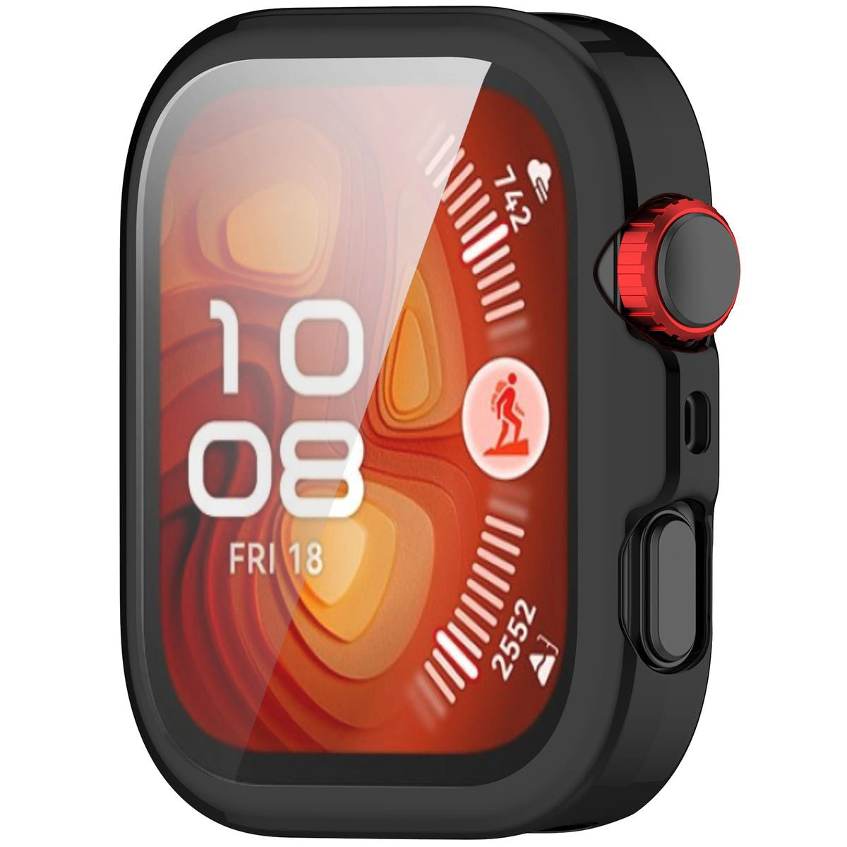 Schutzhülle für Huawei Watch Fit 4 Pro, Bizon Case Watch Felipe, Schwarz