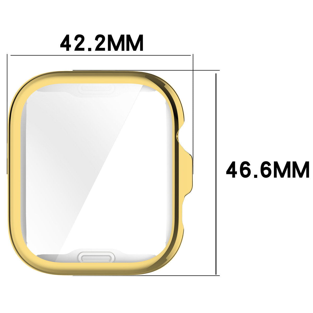 Schutzhülle für Huawei Watch Fit 4 Pro, Bizon Case Watch Felipe, Golden