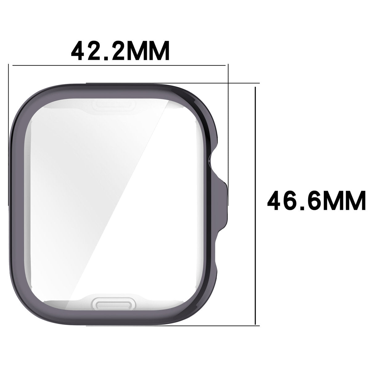 Schutzhülle für Huawei Watch Fit 4 Pro, Bizon Case Watch Felipe, Grau