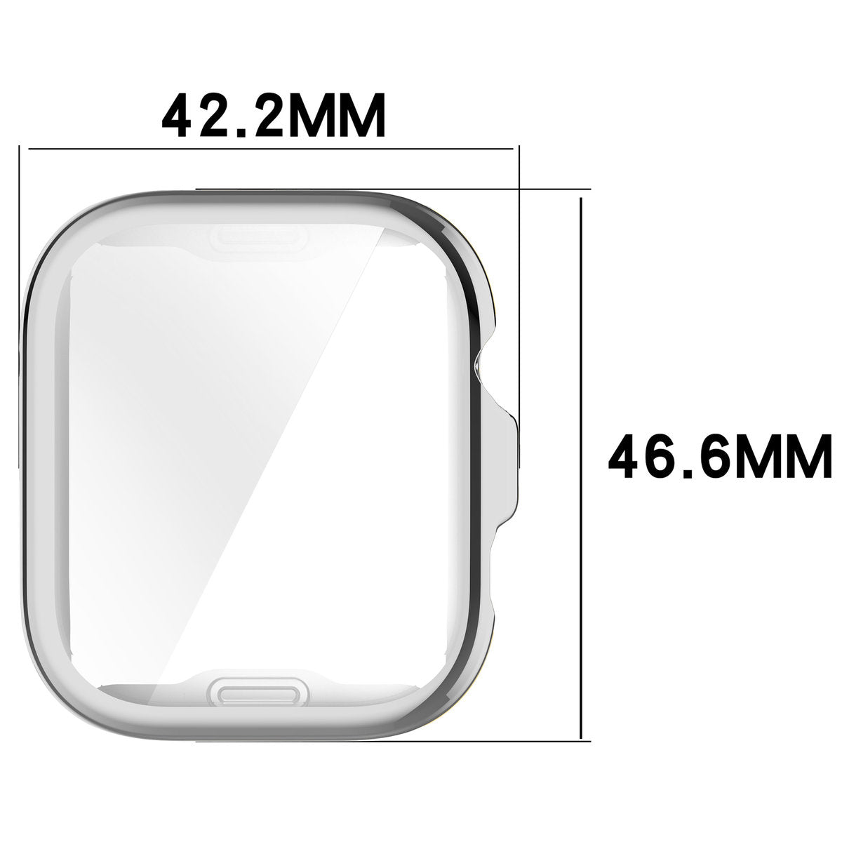 Schutzhülle für Huawei Watch Fit 4 Pro, Bizon Case Watch Felipe, Silbern