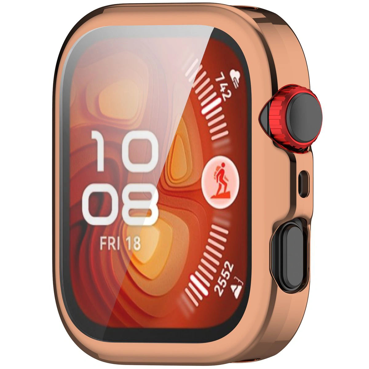 Schutzhülle für Huawei Watch Fit 4, Bizon Case Watch Felipe, Roségold