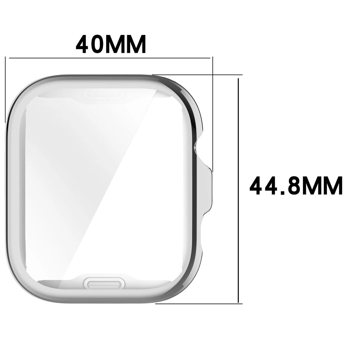 Schutzhülle für Huawei Watch Fit 4, Bizon Case Watch Felipe, Silbern