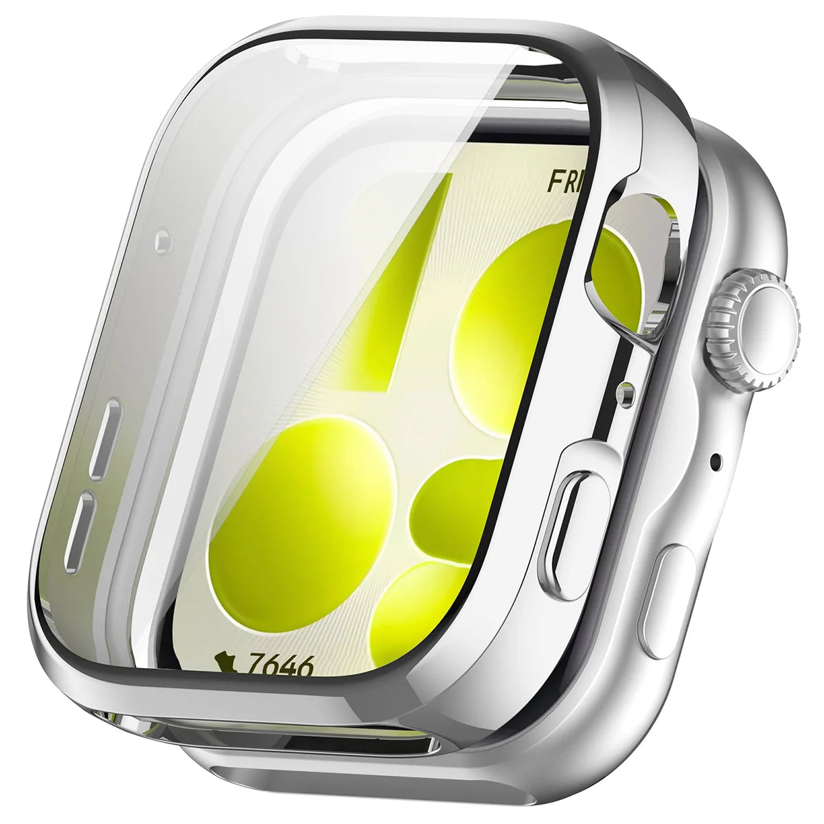 Schutzhülle für Huawei Watch Fit 5, Bizon Case Watch Felipe, Silbern