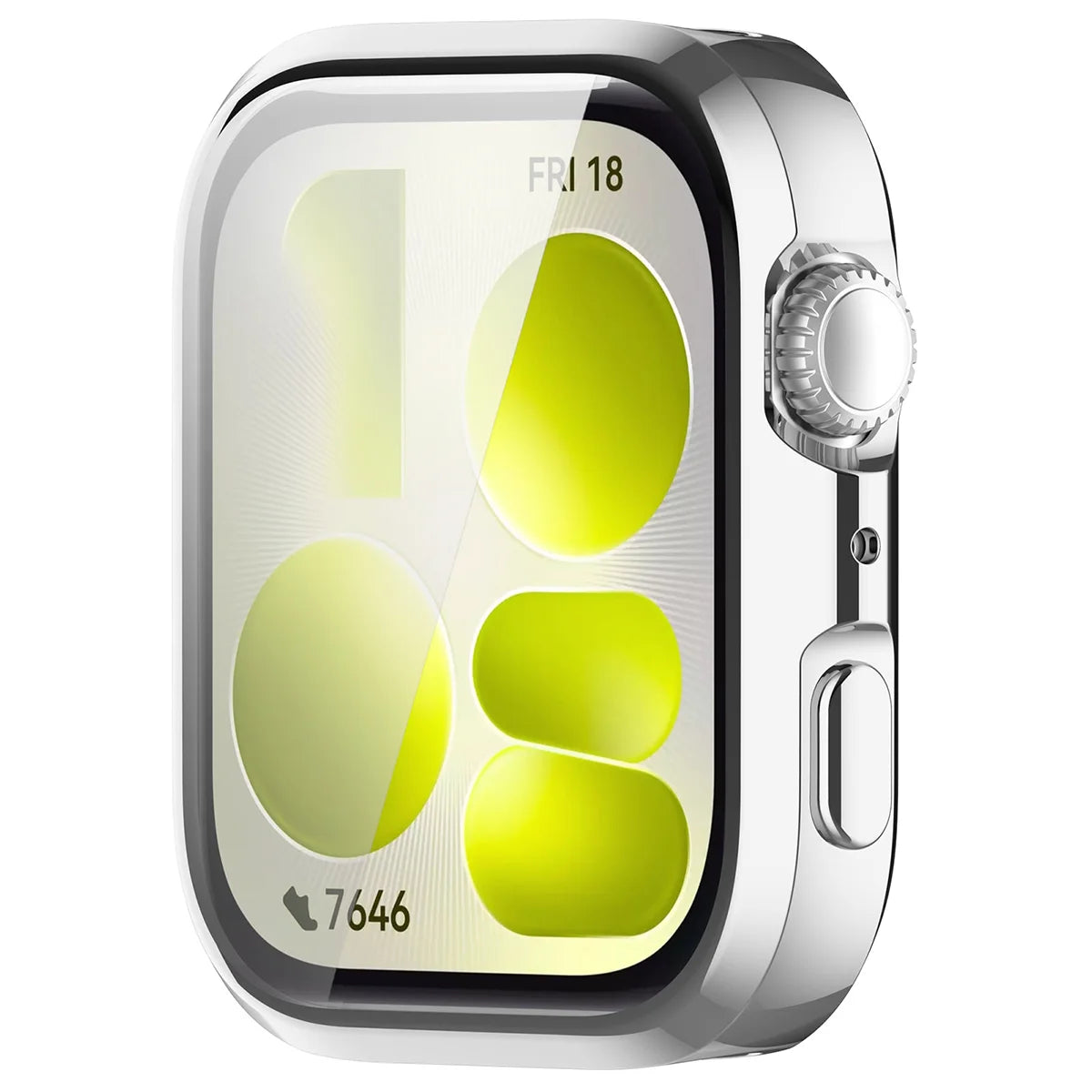Schutzhülle für Huawei Watch Fit 5, Bizon Case Watch Felipe, Silbern