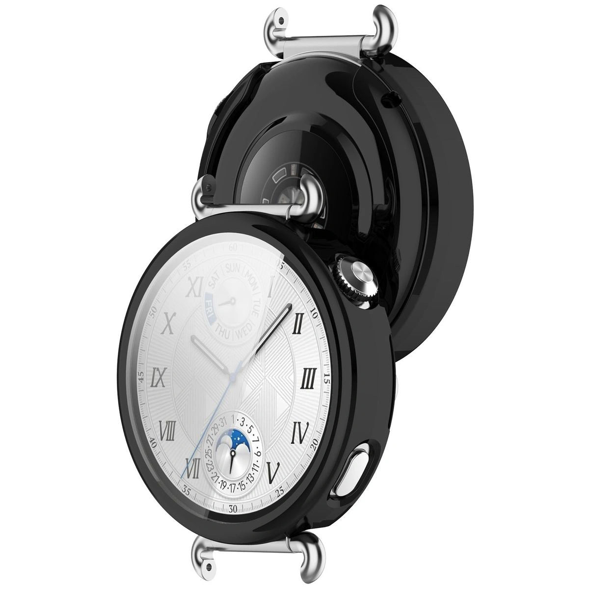 Schutzhülle für Huawei Watch GT6 41 mm, Bizon Case Watch Felipe, Schwarz