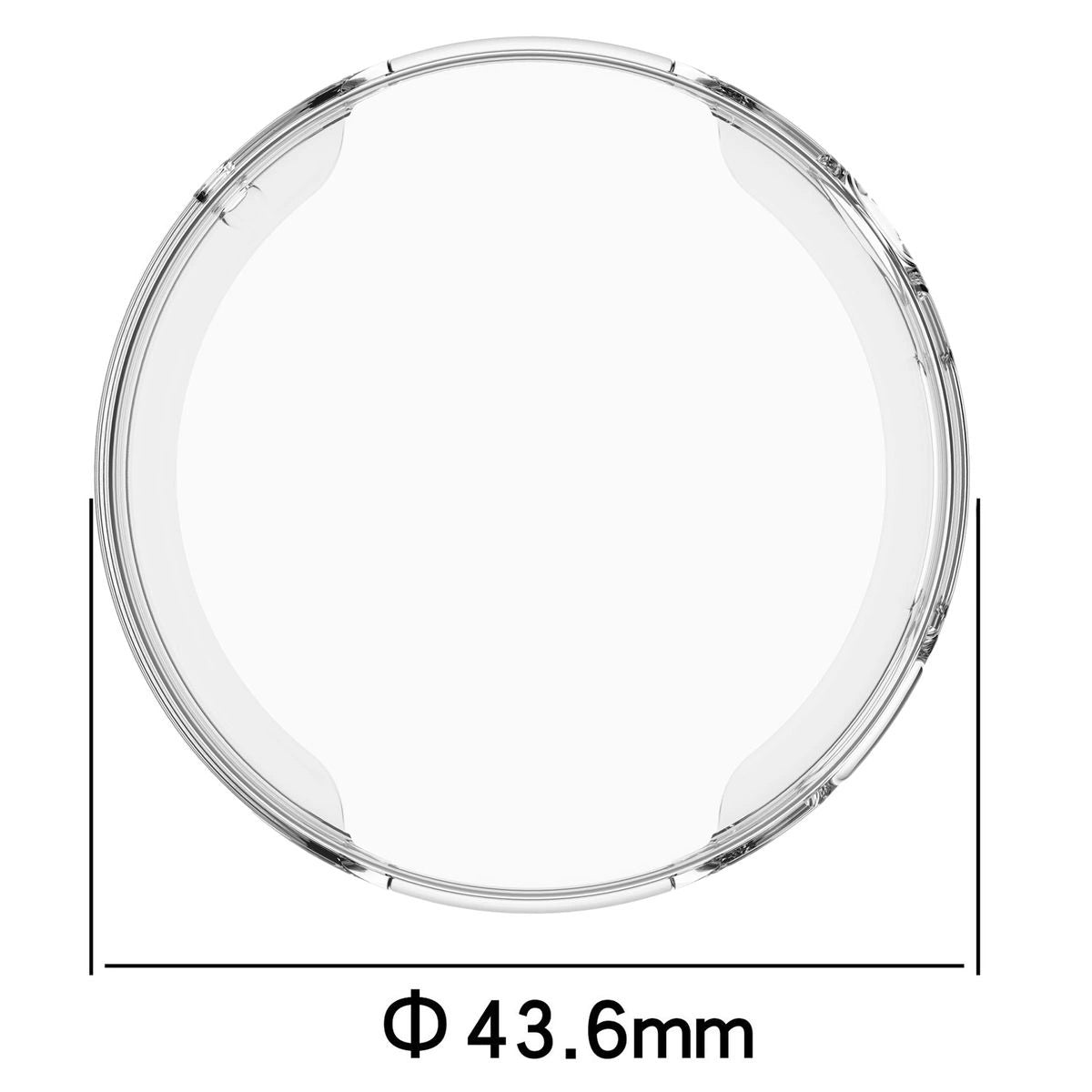 Schutzhülle für Huawei Watch GT6 41 mm, Bizon Case Watch Felipe, Transparent