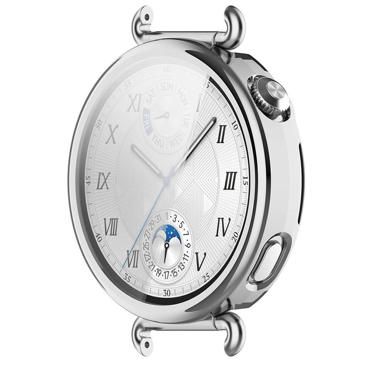 Schutzhülle für Huawei Watch GT6 41 mm, Bizon Case Watch Felipe, Silber