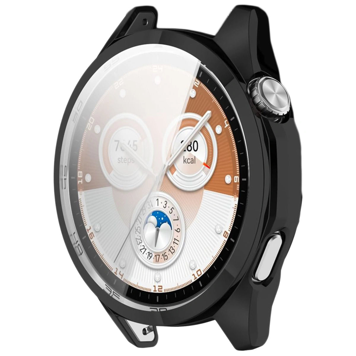 Schutzhülle für Huawei Watch GT6 46 mm, Bizon Case Watch Felipe, Schwarz