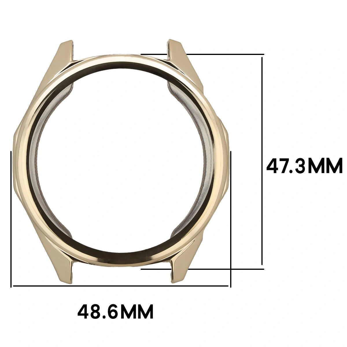 Schutzhülle für Huawei Watch GT6 46 mm, Bizon Case Watch Felipe, Golden