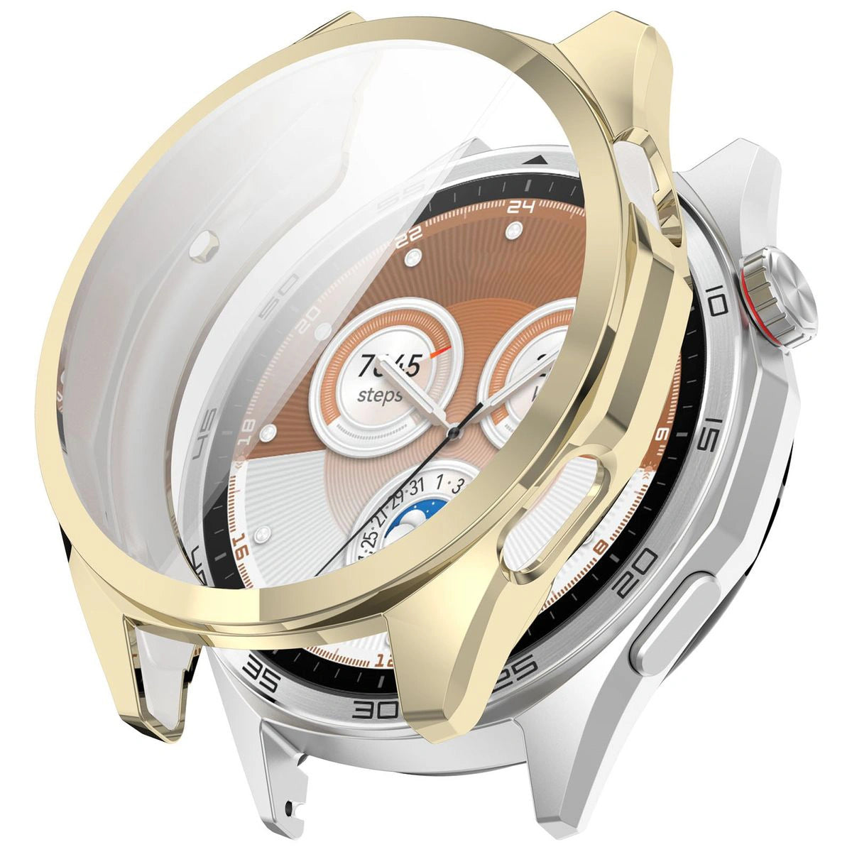 Schutzhülle für Huawei Watch GT6 46 mm, Bizon Case Watch Felipe, Golden