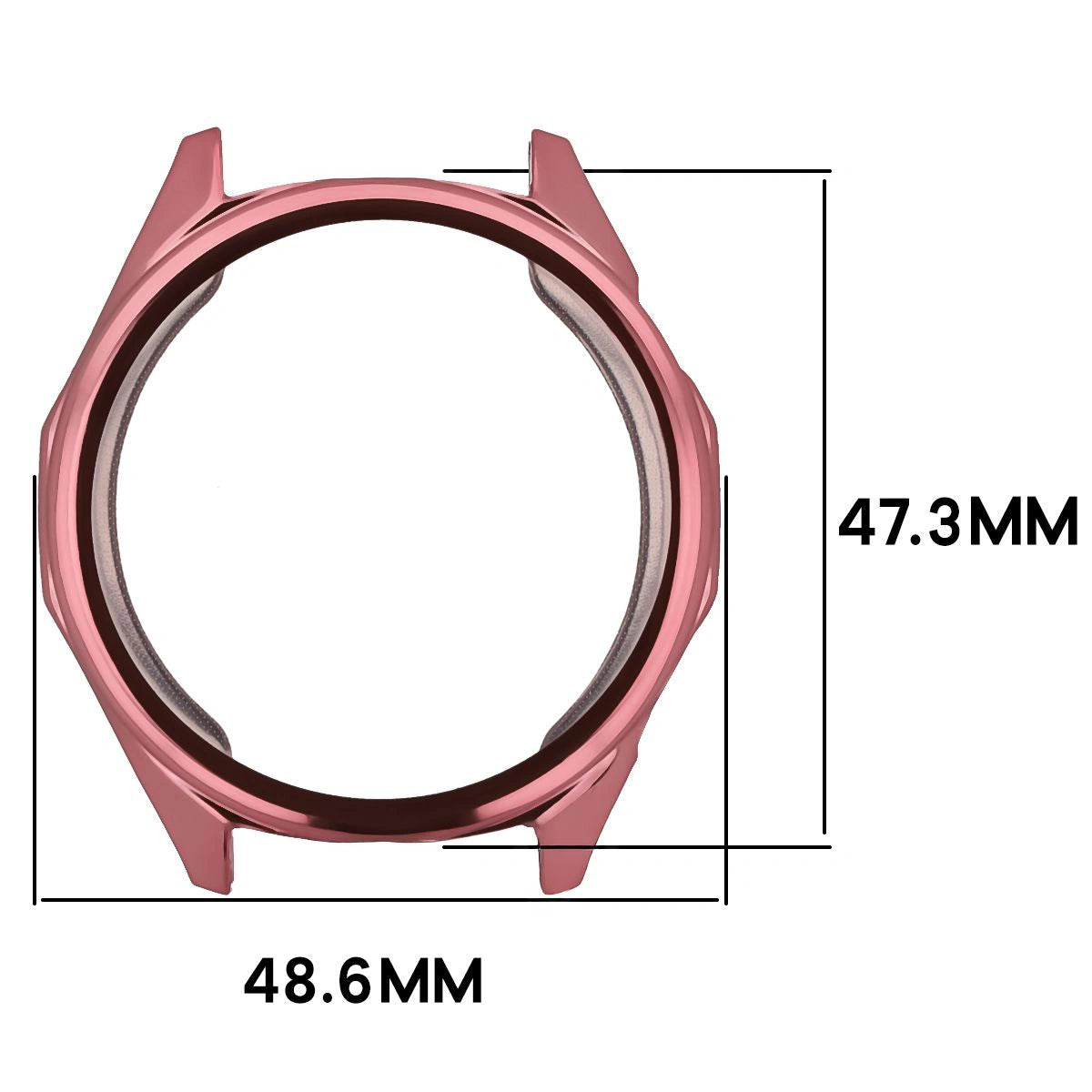 Schutzhülle für Huawei Watch GT6 46 mm, Bizon Case Watch Felipe, Rosa