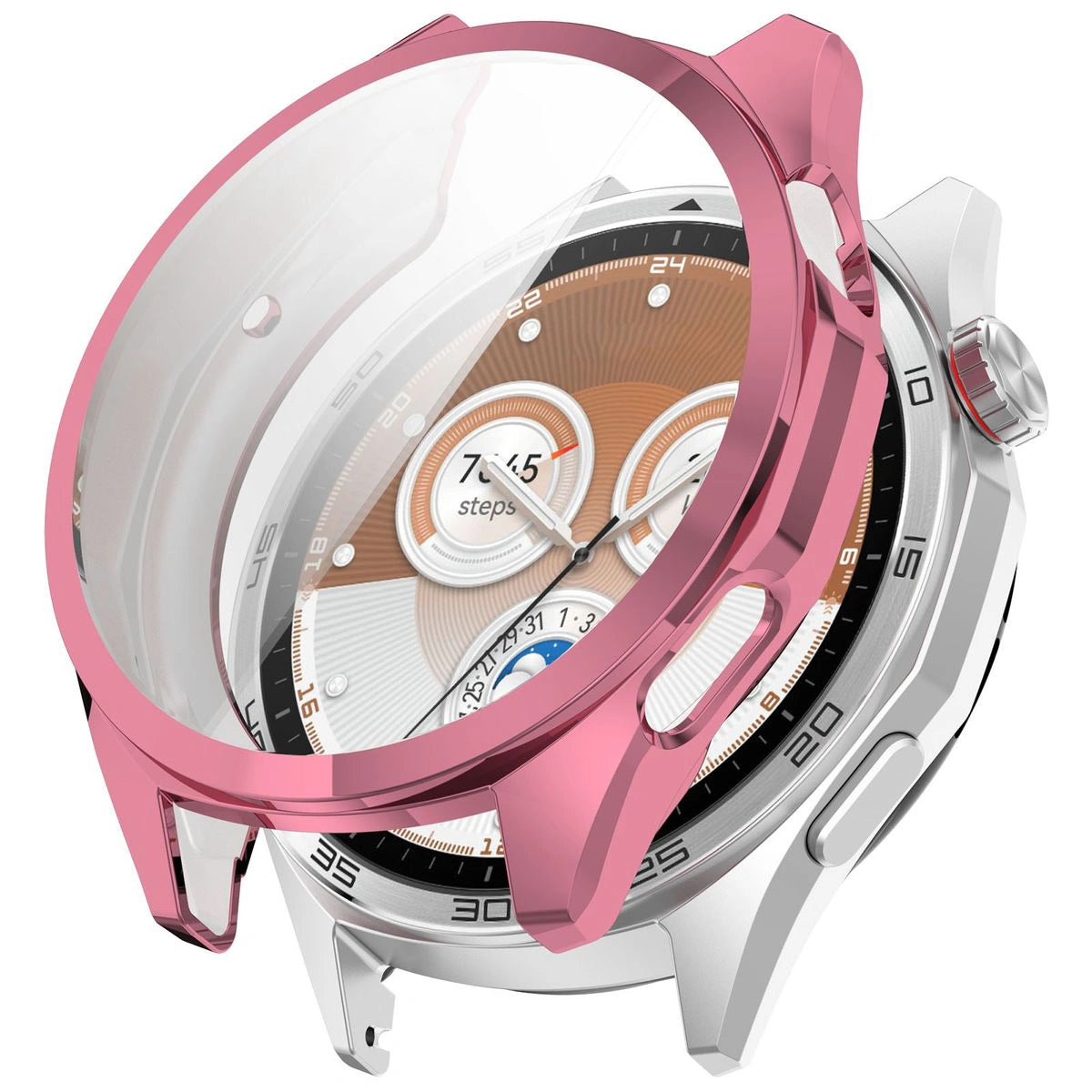 Schutzhülle für Huawei Watch GT6 46 mm, Bizon Case Watch Felipe, Rosa
