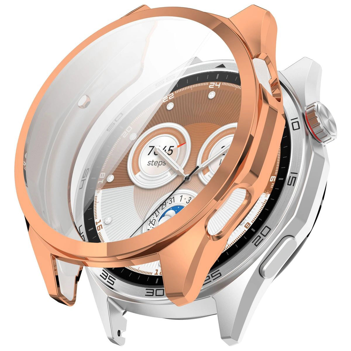 Schutzhülle für Huawei Watch GT6 46 mm, Bizon Case Watch Felipe, Rosegold