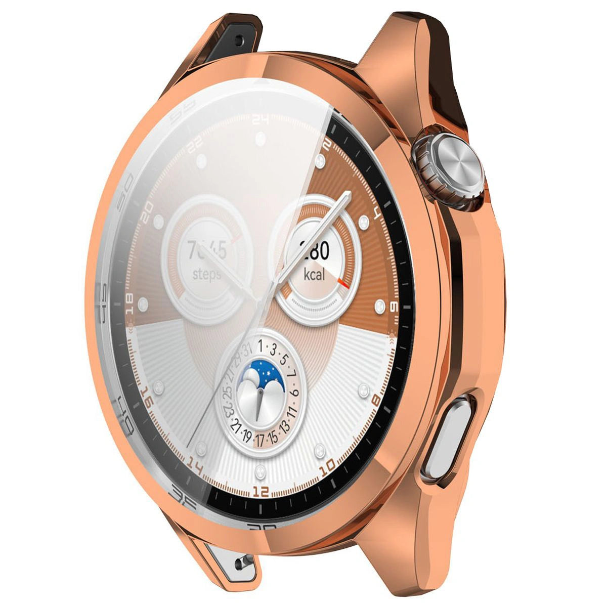 Schutzhülle für Huawei Watch GT6 46 mm, Bizon Case Watch Felipe, Rosegold