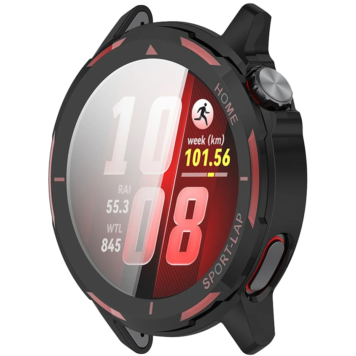 Schutzhülle für Huawei Watch GT Runner 2, Bizon Case Watch Felipe, Schwarz