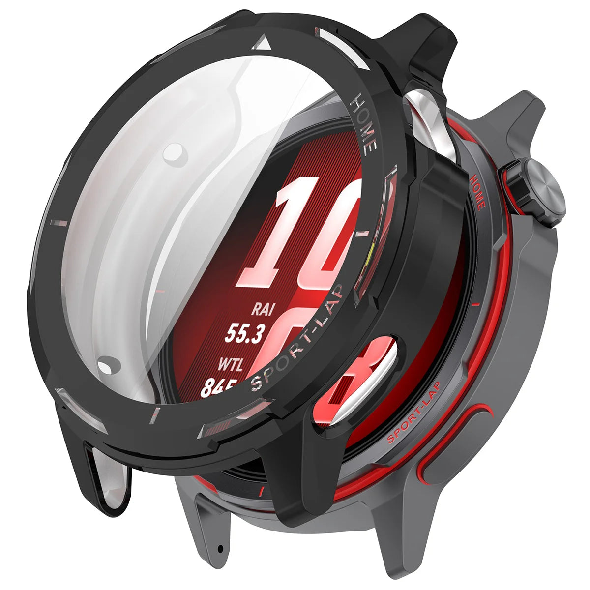 Schutzhülle für Huawei Watch GT Runner 2, Bizon Case Watch Felipe, Schwarz