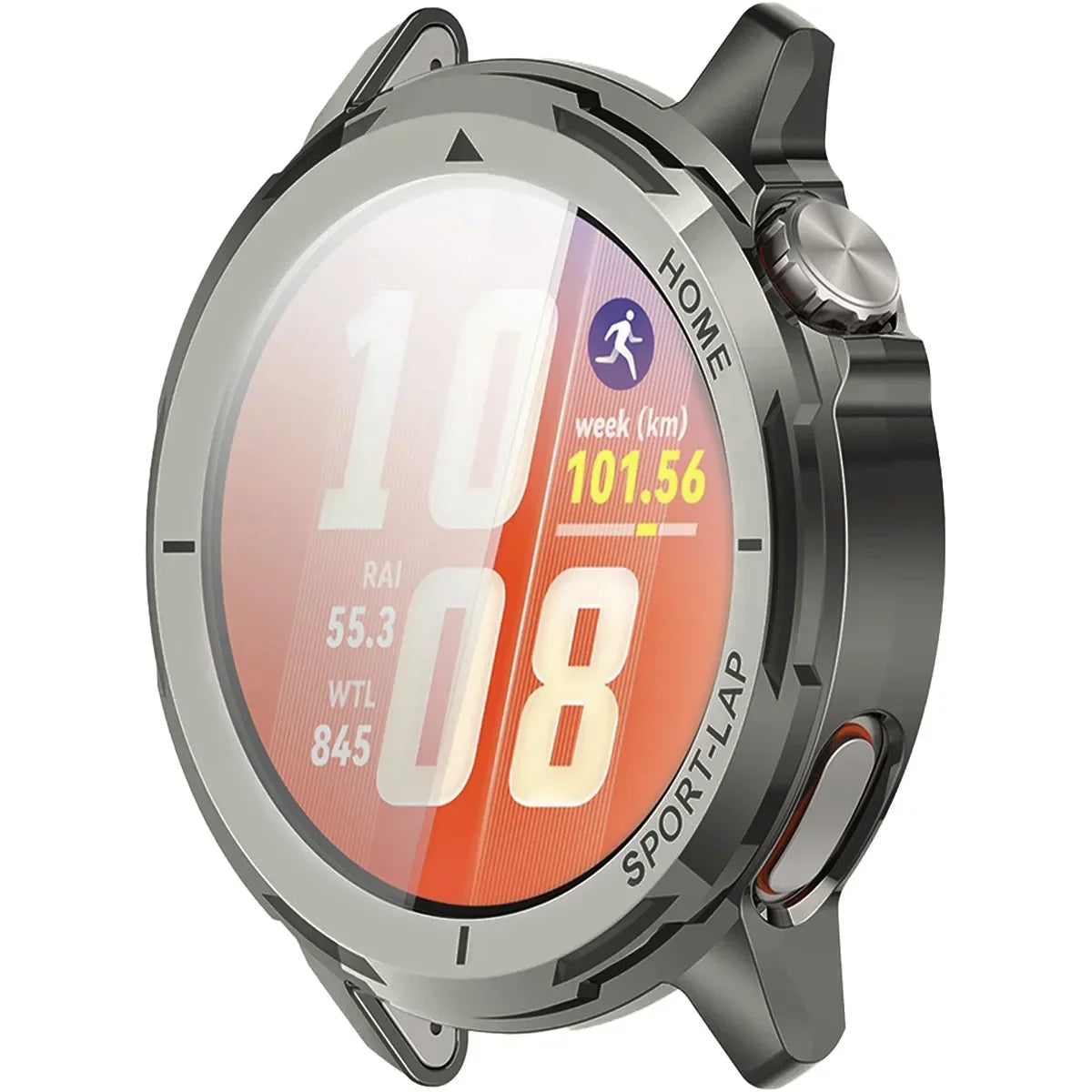 Schutzhülle für Huawei Watch GT Runner 2, Bizon Case Watch Felipe, Silbern
