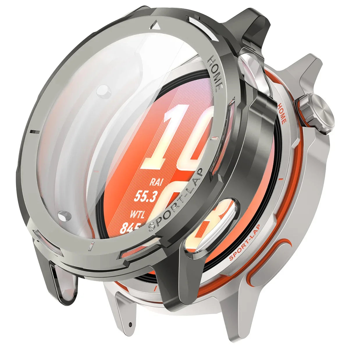 Schutzhülle für Huawei Watch GT Runner 2, Bizon Case Watch Felipe, Silbern