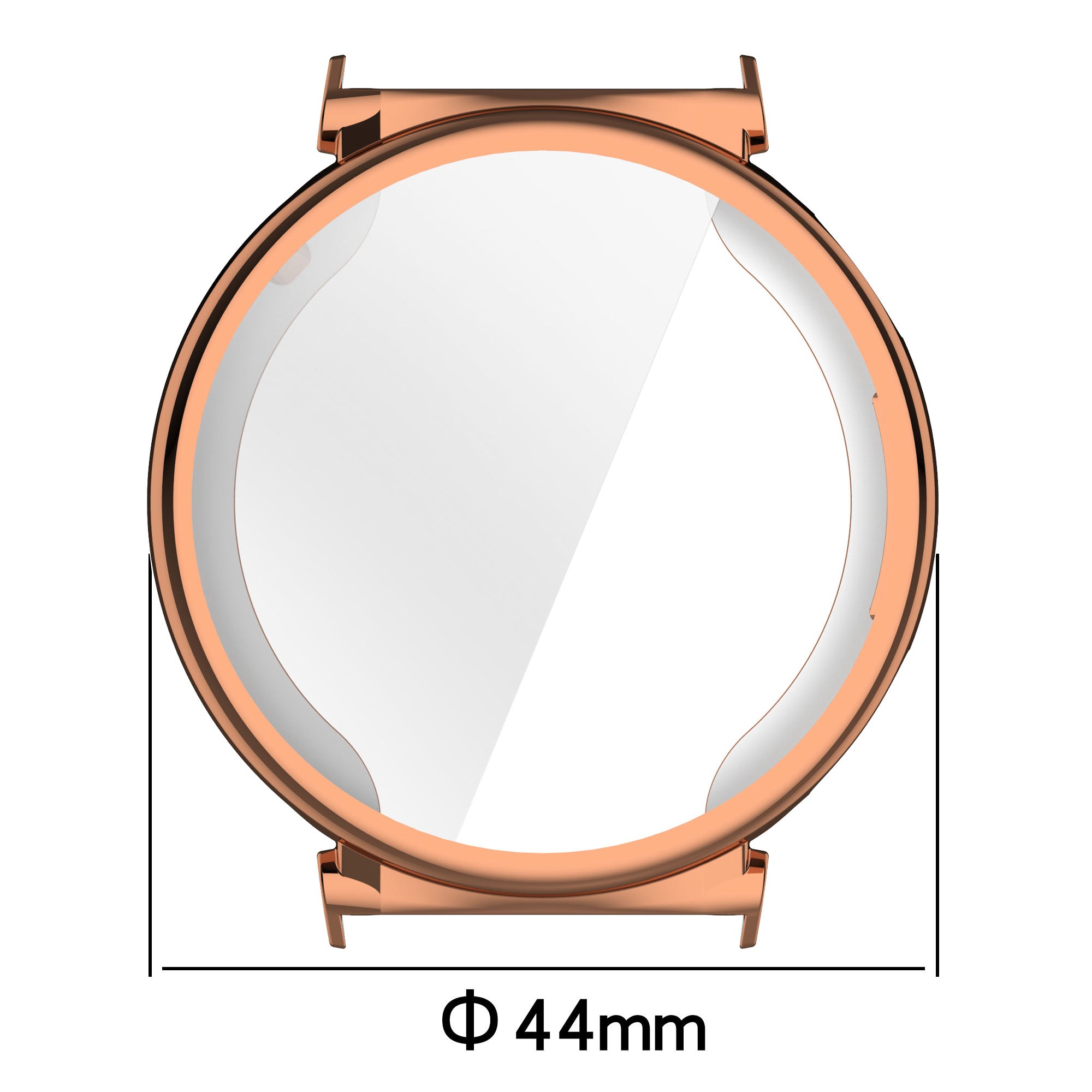 Schutzhülle für Huawei Watch GT 5 41 mm, Bizon Case Watch Felipe, Rosegold