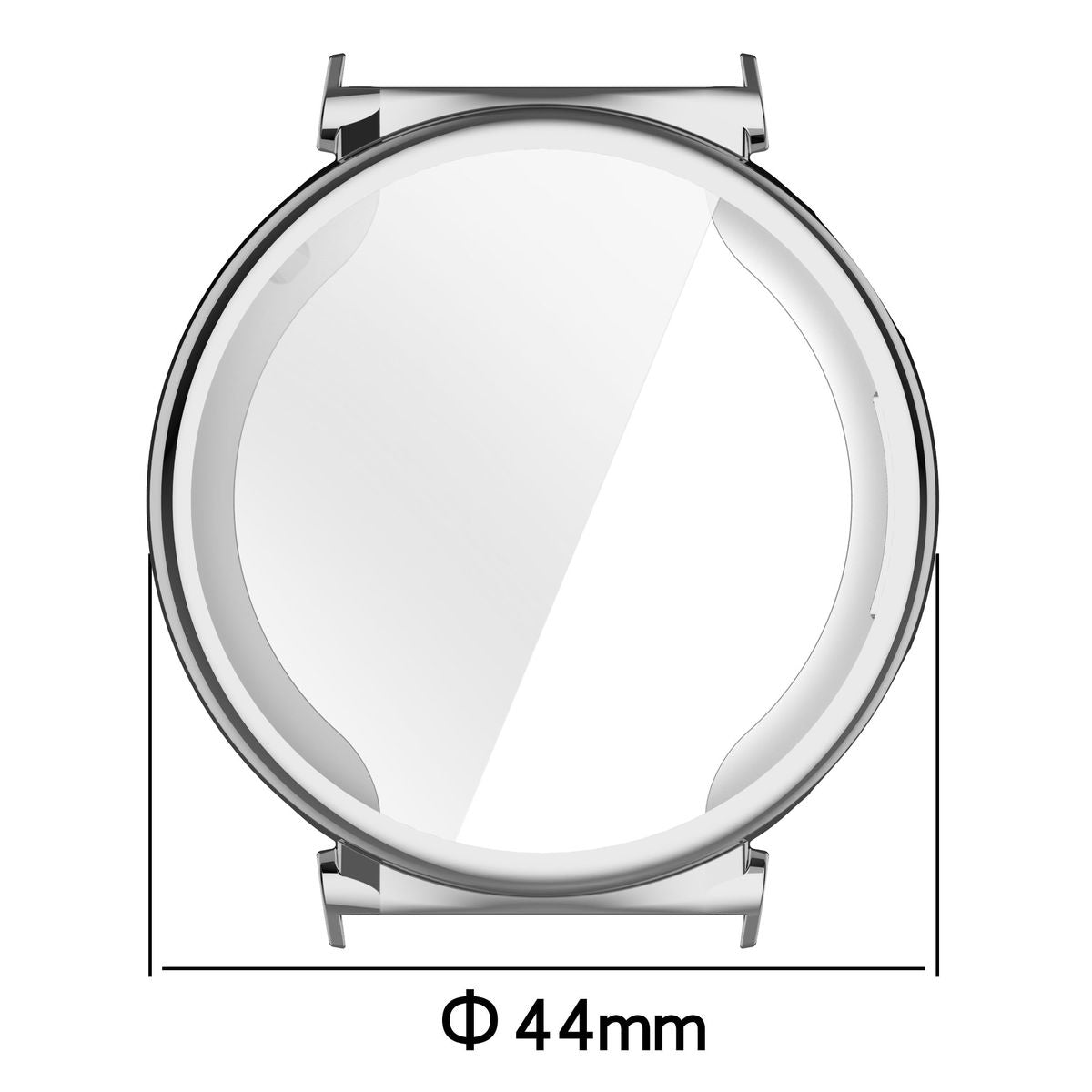 Schutzhülle für Huawei Watch GT 5 41 mm, Bizon Case Watch Felipe, Silbern