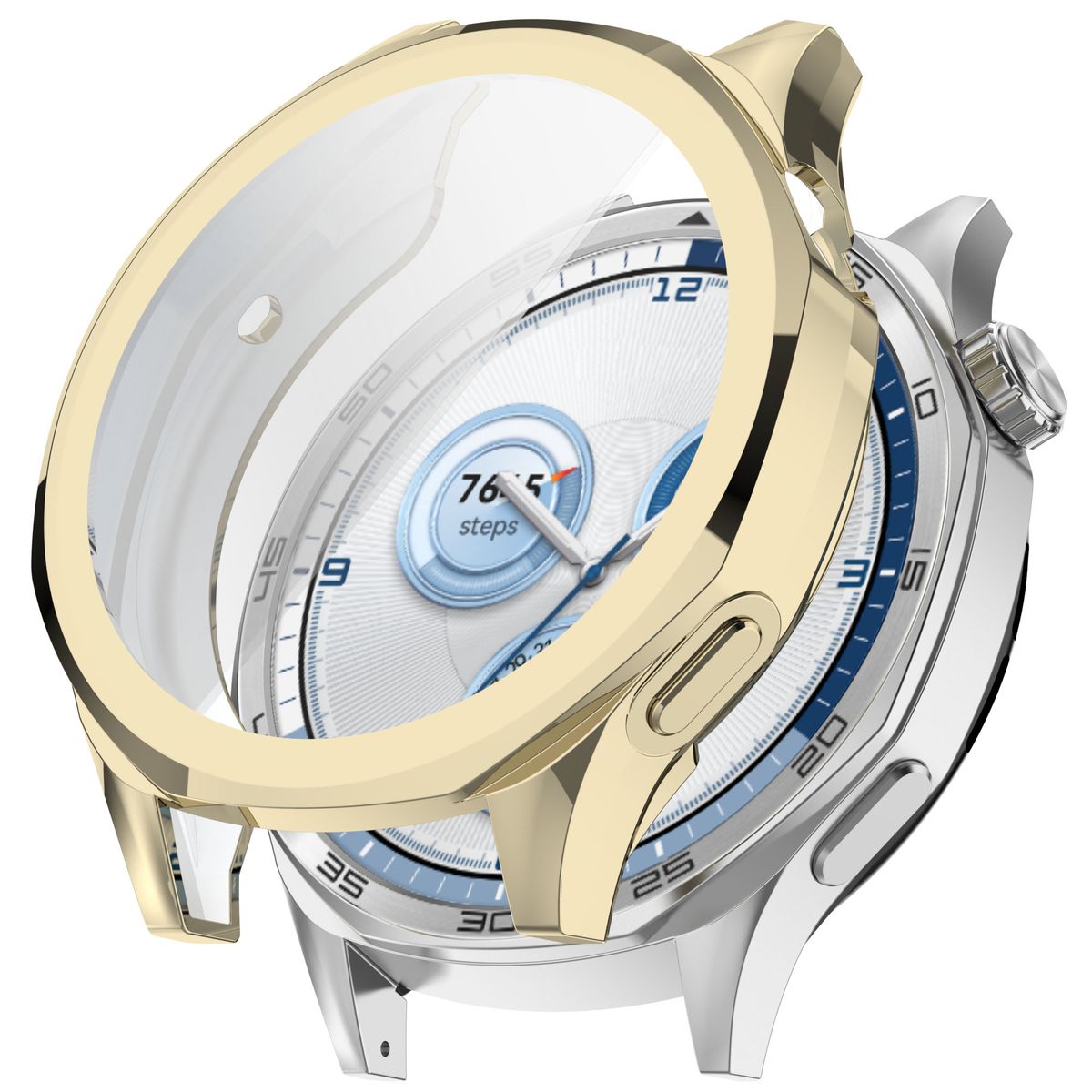 Schutzhülle für Huawei Watch GT 5 46 mm, Bizon Case Watch Felipe, Golden