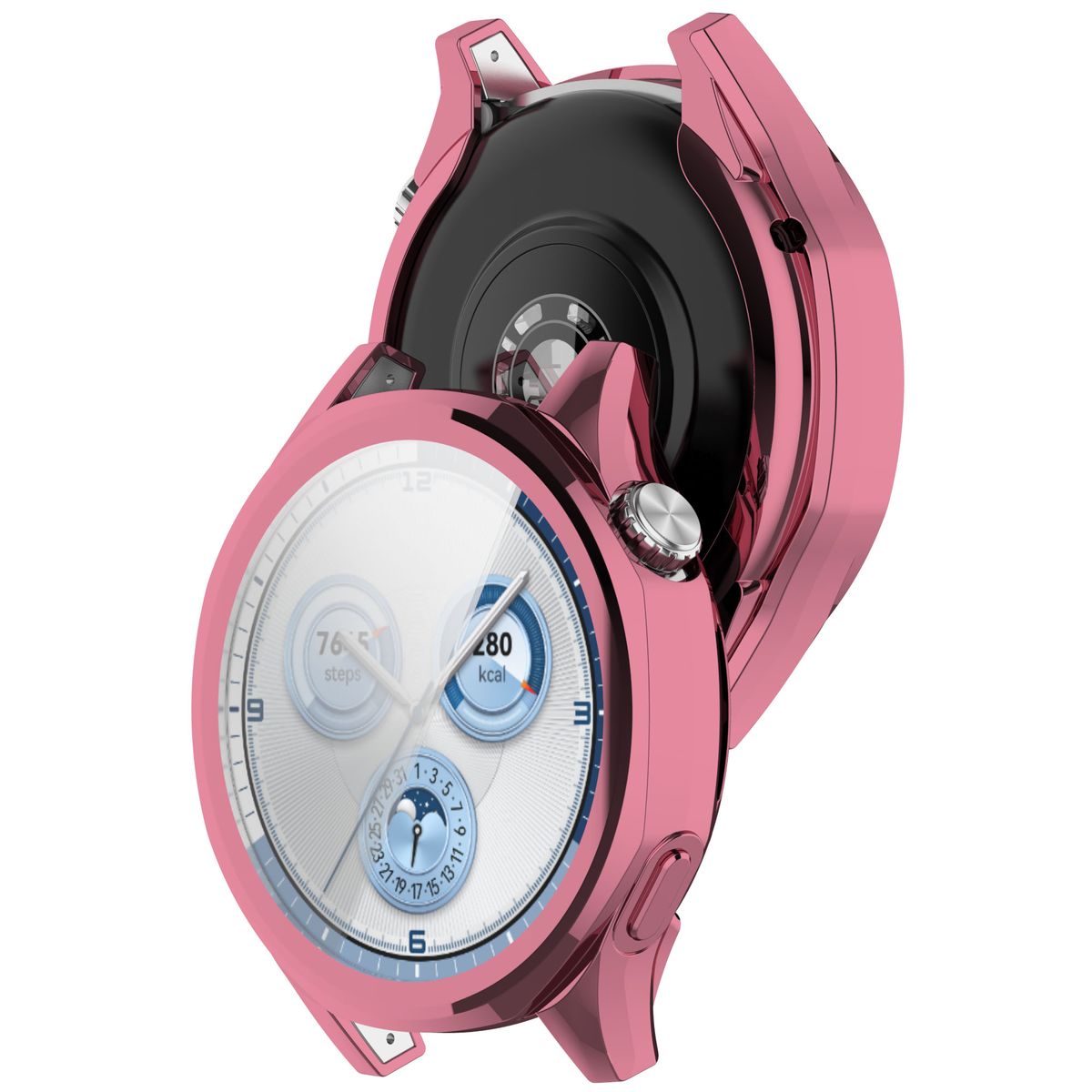 Schutzhülle für Huawei Watch GT 5 46 mm, Bizon Case Watch Felipe, Rosa
