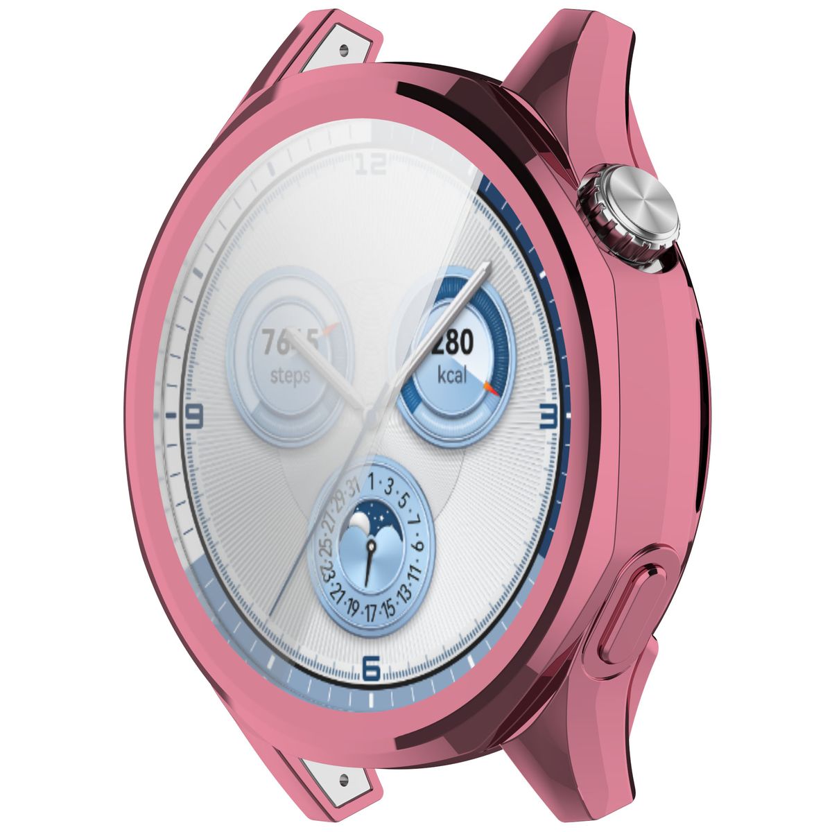 Schutzhülle für Huawei Watch GT 5 46 mm, Bizon Case Watch Felipe, Rosa