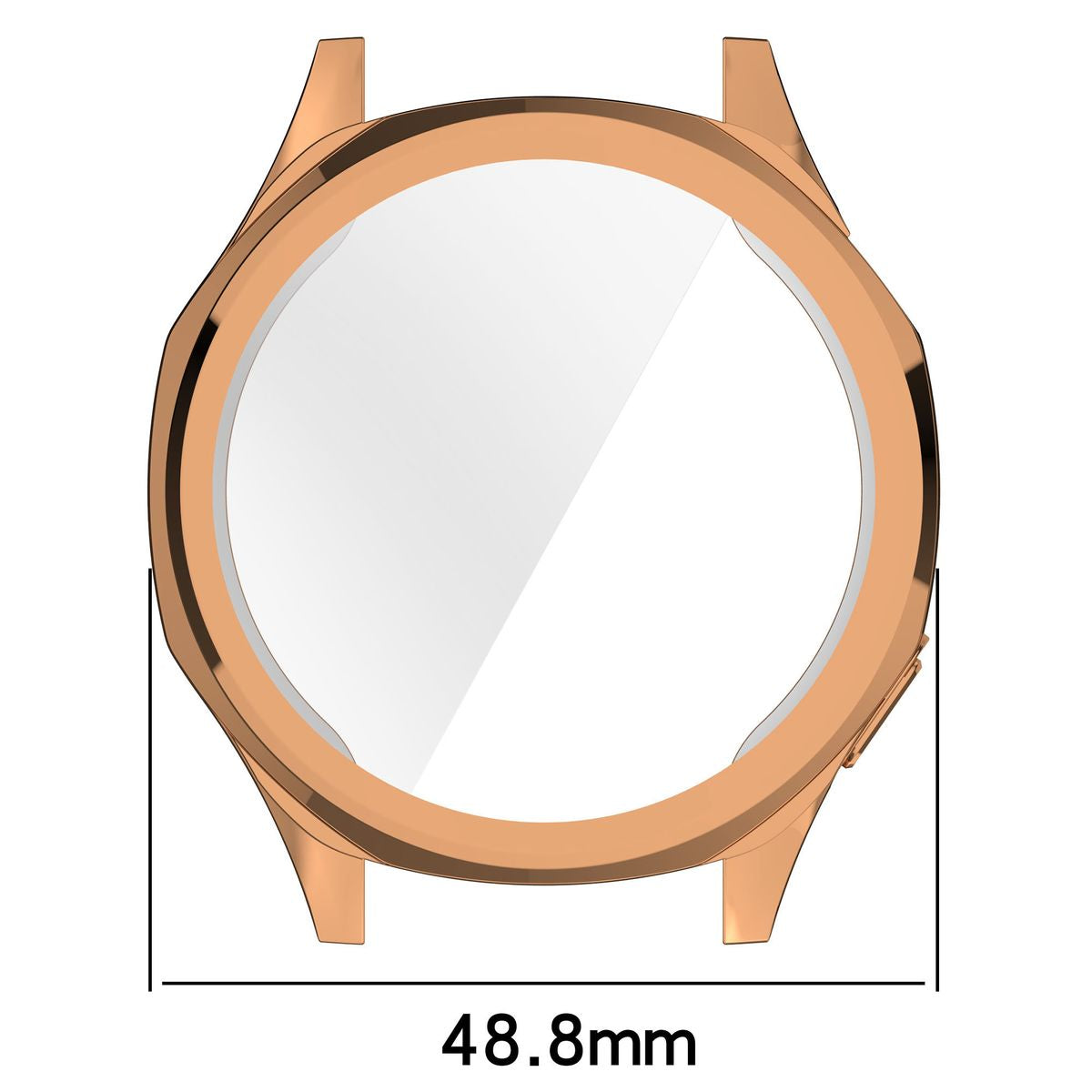 Schutzhülle für Huawei Watch GT 5 46 mm, Bizon Case Watch Felipe, Rosegold
