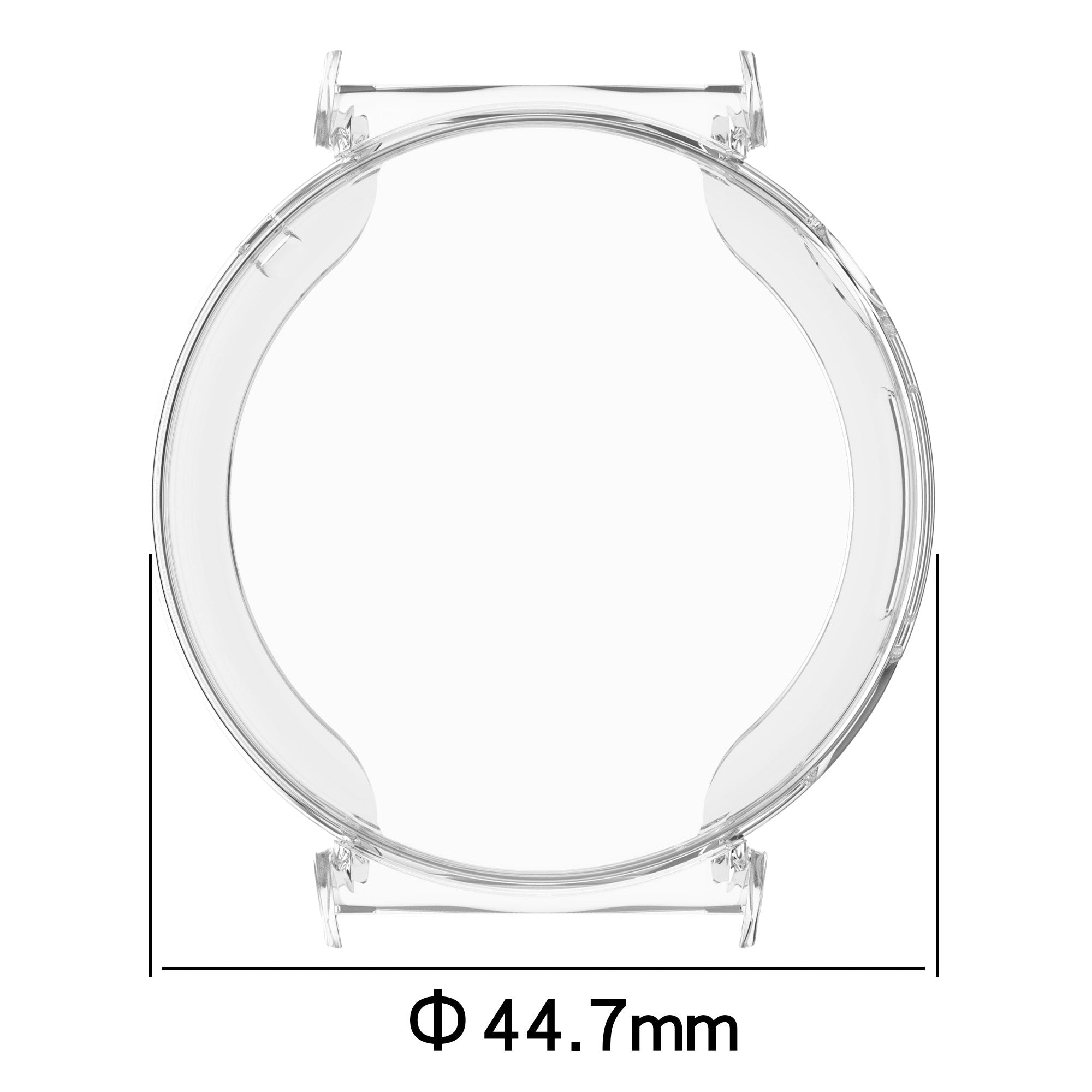 Schutzhülle für Huawei Watch GT 5 Pro 42 mm, Bizon Case Watch Felipe, Transparent