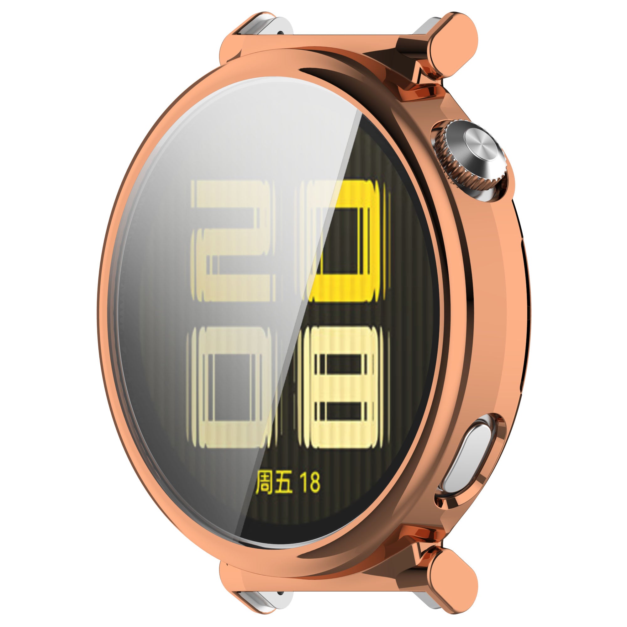 Schutzhülle für Huawei Watch GT 5 Pro 42 mm, Bizon Case Watch Felipe, Rosegold