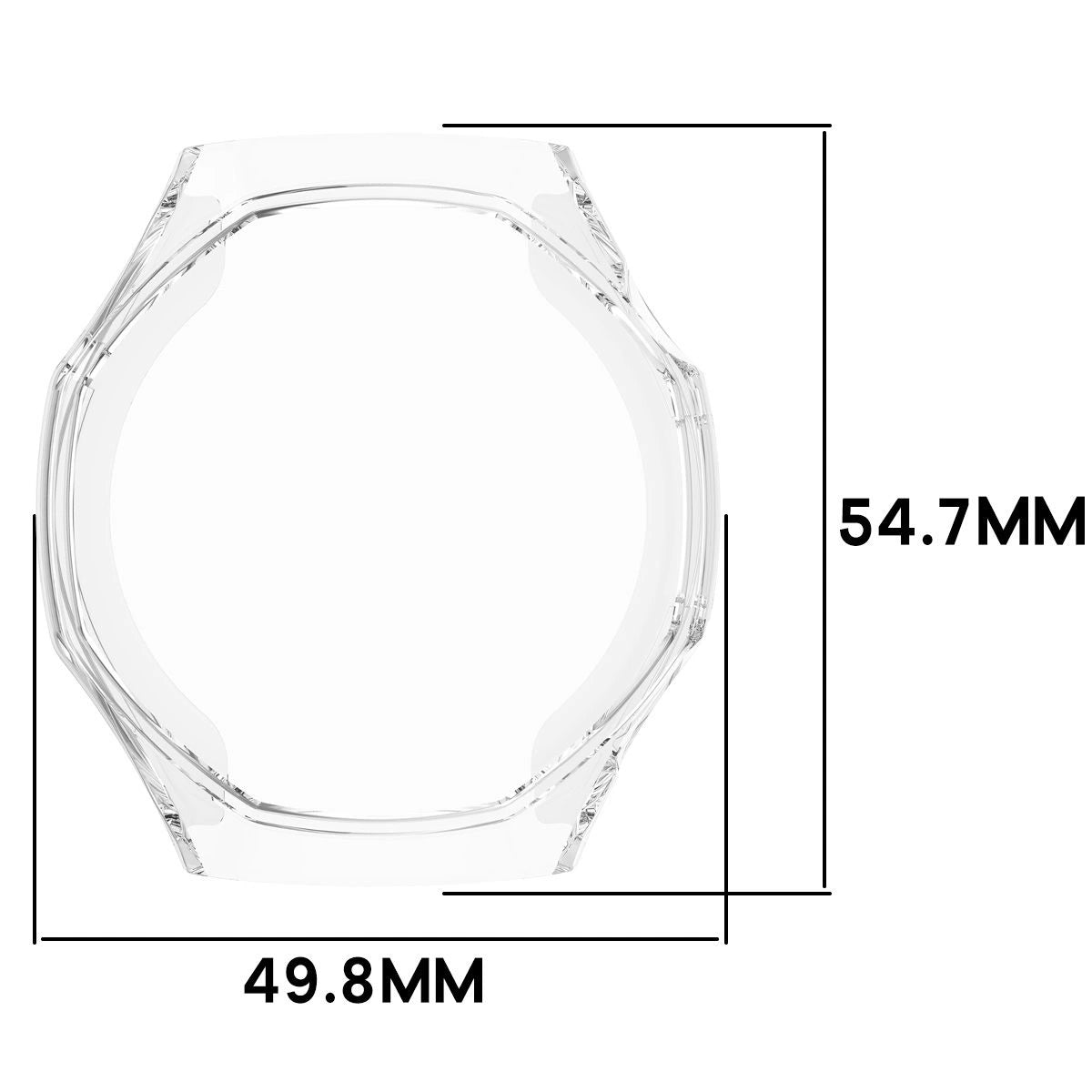 Schutzhülle für Huawei Watch GT6 Pro 46 mm, Bizon Case Watch Felipe, Transparent