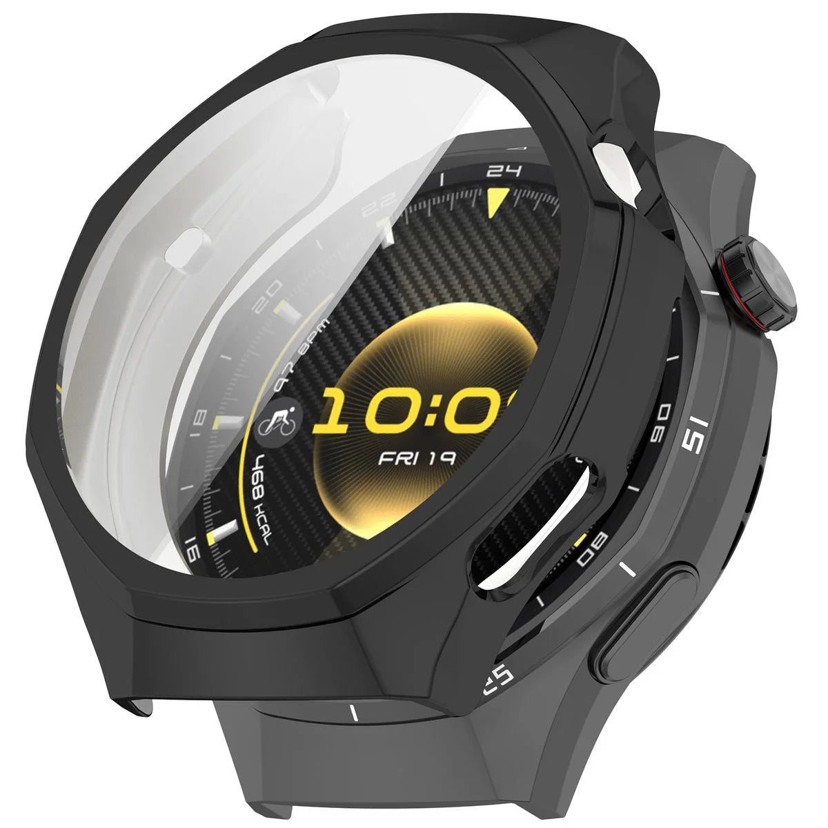 Schutzhülle für Huawei Watch GT 7 Pro 46 mm, Bizon Case Watch Felipe, Schwarz (7/8)