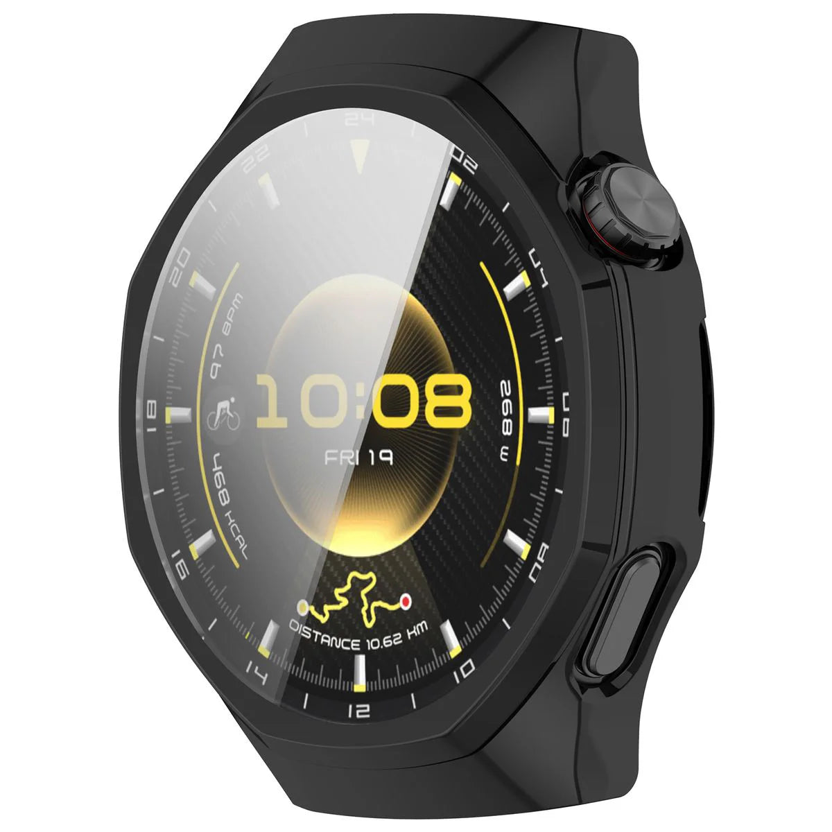Schutzhülle für Huawei Watch GT 7 Pro 46 mm, Bizon Case Watch Felipe, Schwarz (8/8)