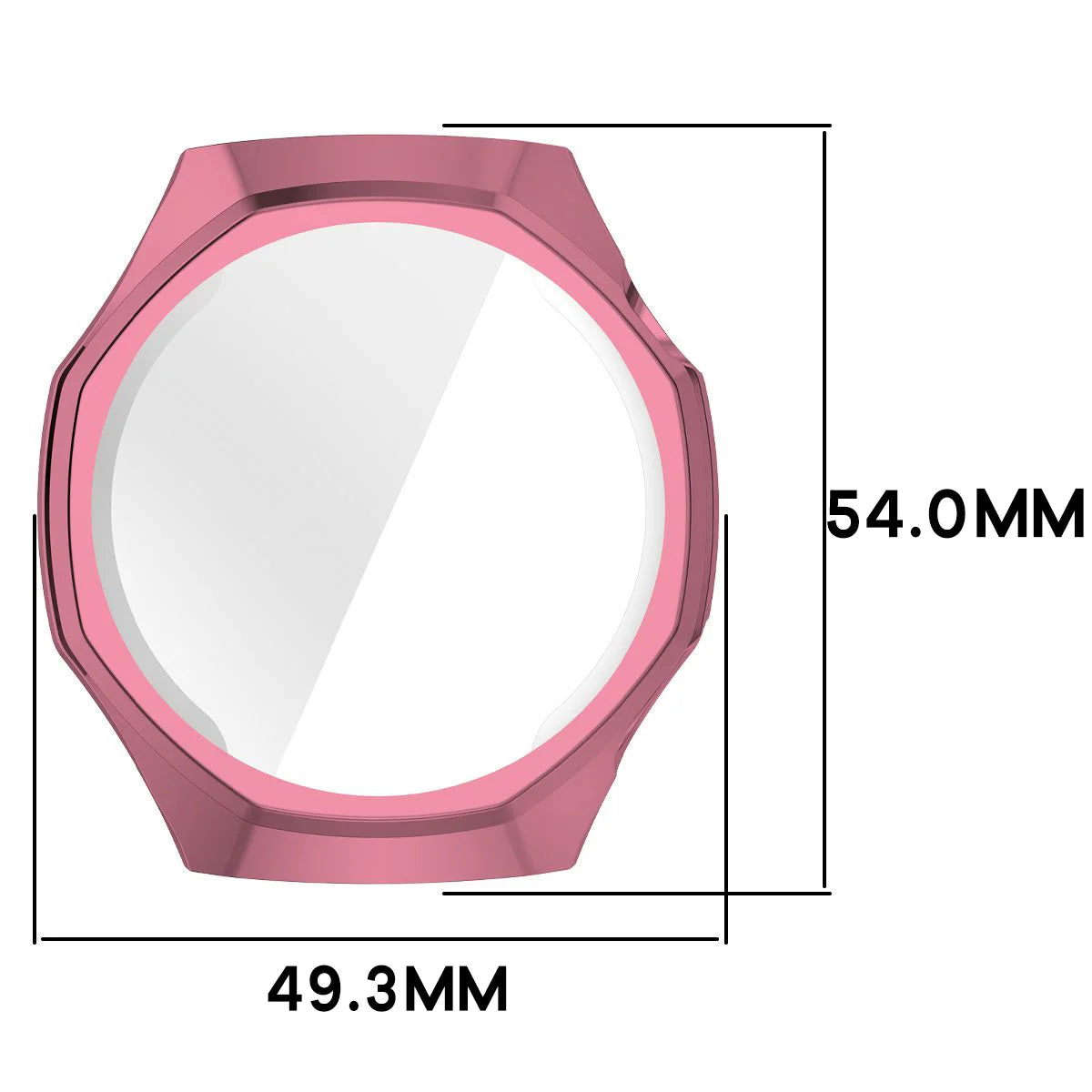 Schutzhülle für Huawei Watch GT 7 Pro 46 mm, Bizon Case Watch Felipe, Rosa (2/8)