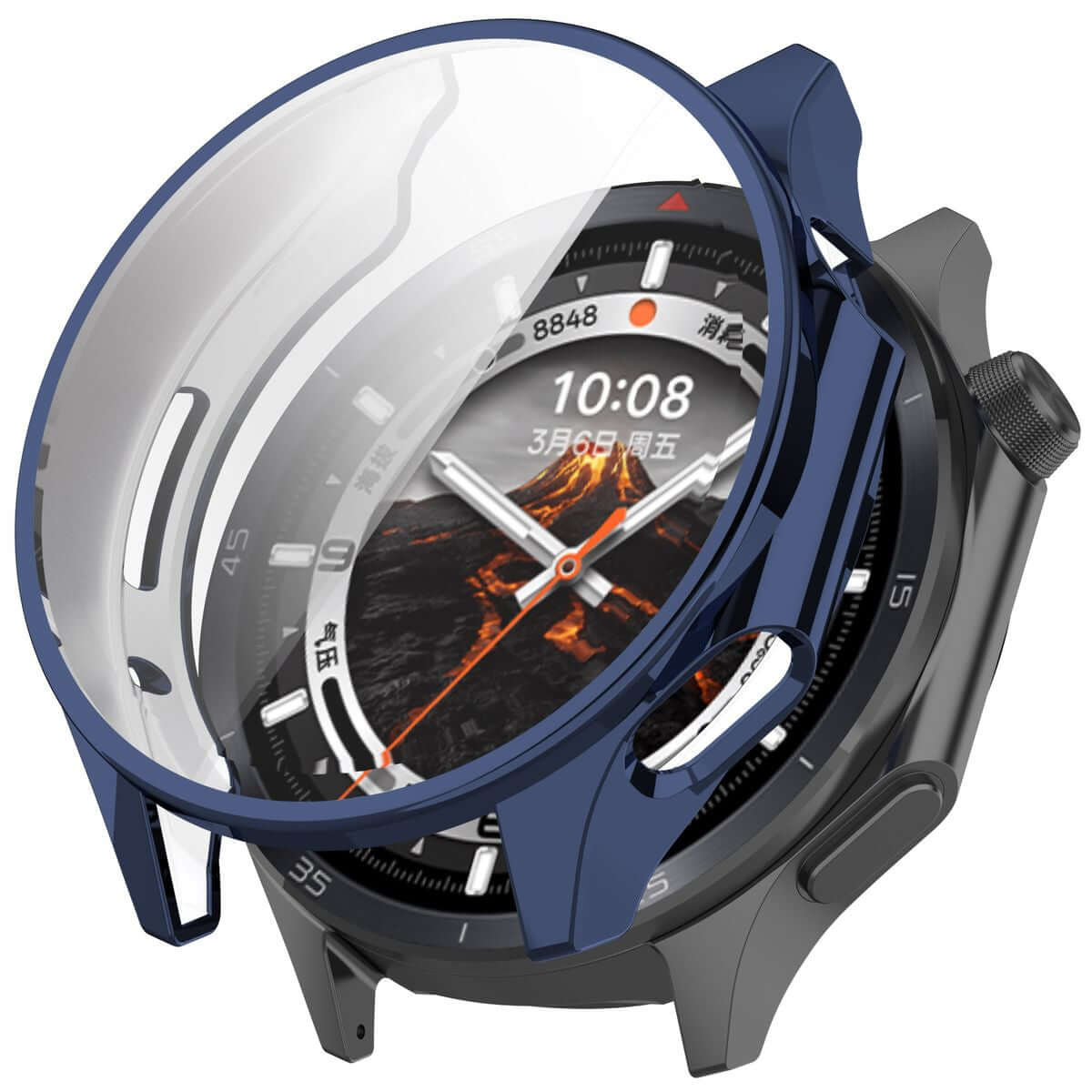 Schutzhülle für OnePlus Watch 3 / Oppo Watch X2, Bizon Case Watch Felipe, Blau