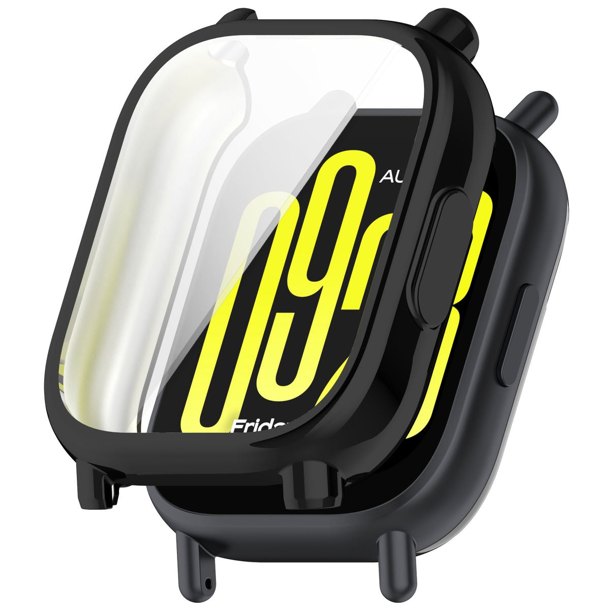 Schutzhülle für Xiaomi Redmi Watch 5 Active, Bizon Case Watch Felipe, Schwarz