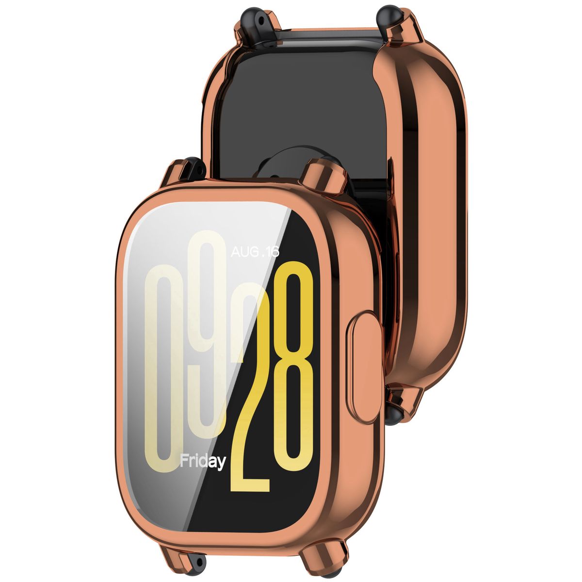 Schutzhülle für Xiaomi Redmi Watch 5 Active, Bizon Case Watch Felipe, Rosegold