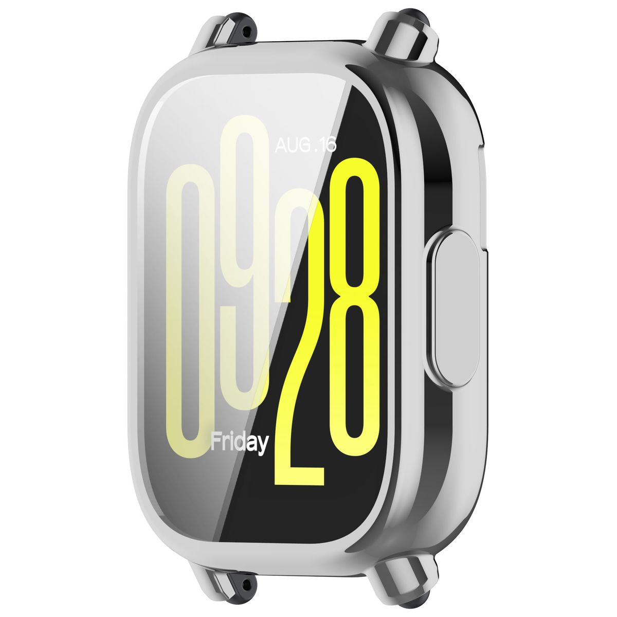 Schutzhülle für Xiaomi Redmi Watch 5 Active, Bizon Case Watch Felipe, Silbern