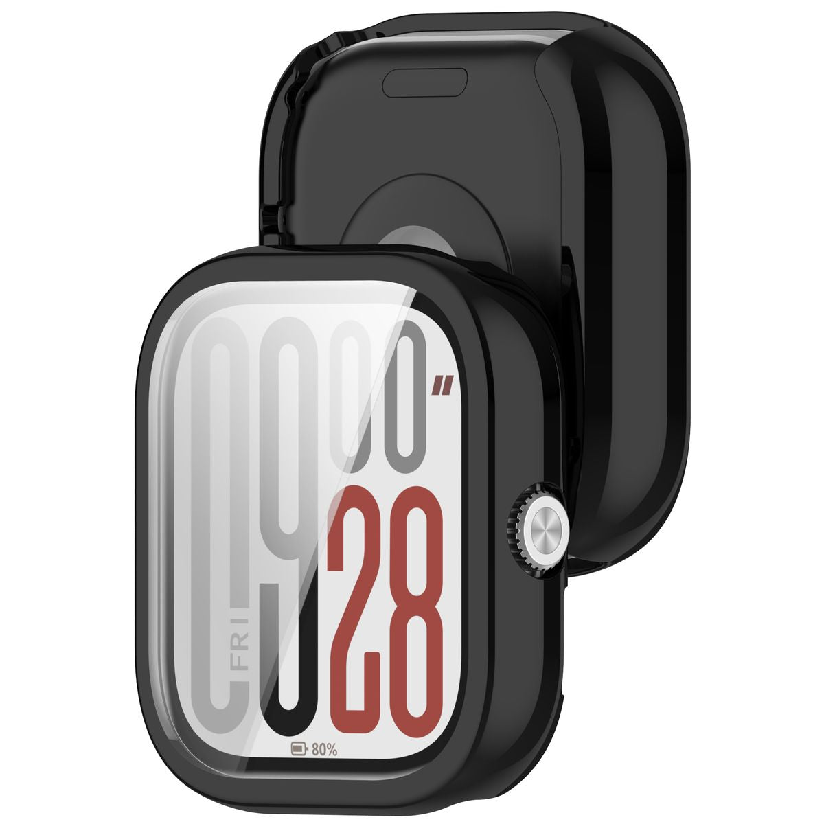 Schutzhülle für Xiaomi Redmi Watch 5, Bizon Case Watch Felipe, Schwarz