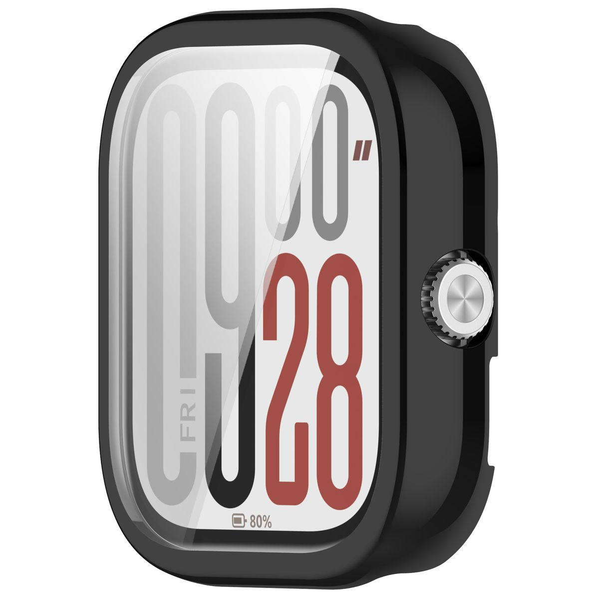 Schutzhülle für Xiaomi Redmi Watch 5, Bizon Case Watch Felipe, Schwarz