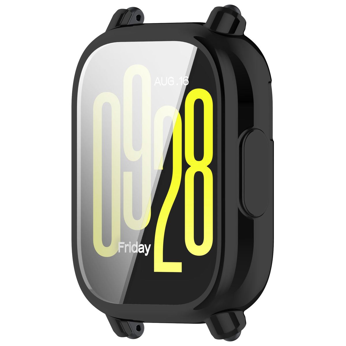 Schutzhülle für Xiaomi Redmi Watch 5 Lite, Bizon Case Watch Felipe, Schwarz