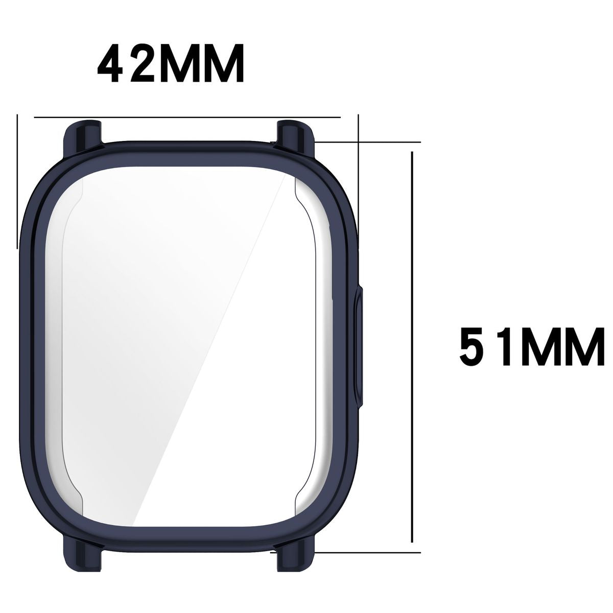 Schutzhülle für Xiaomi Redmi Watch 5 Lite, Bizon Case Watch Felipe, Blau