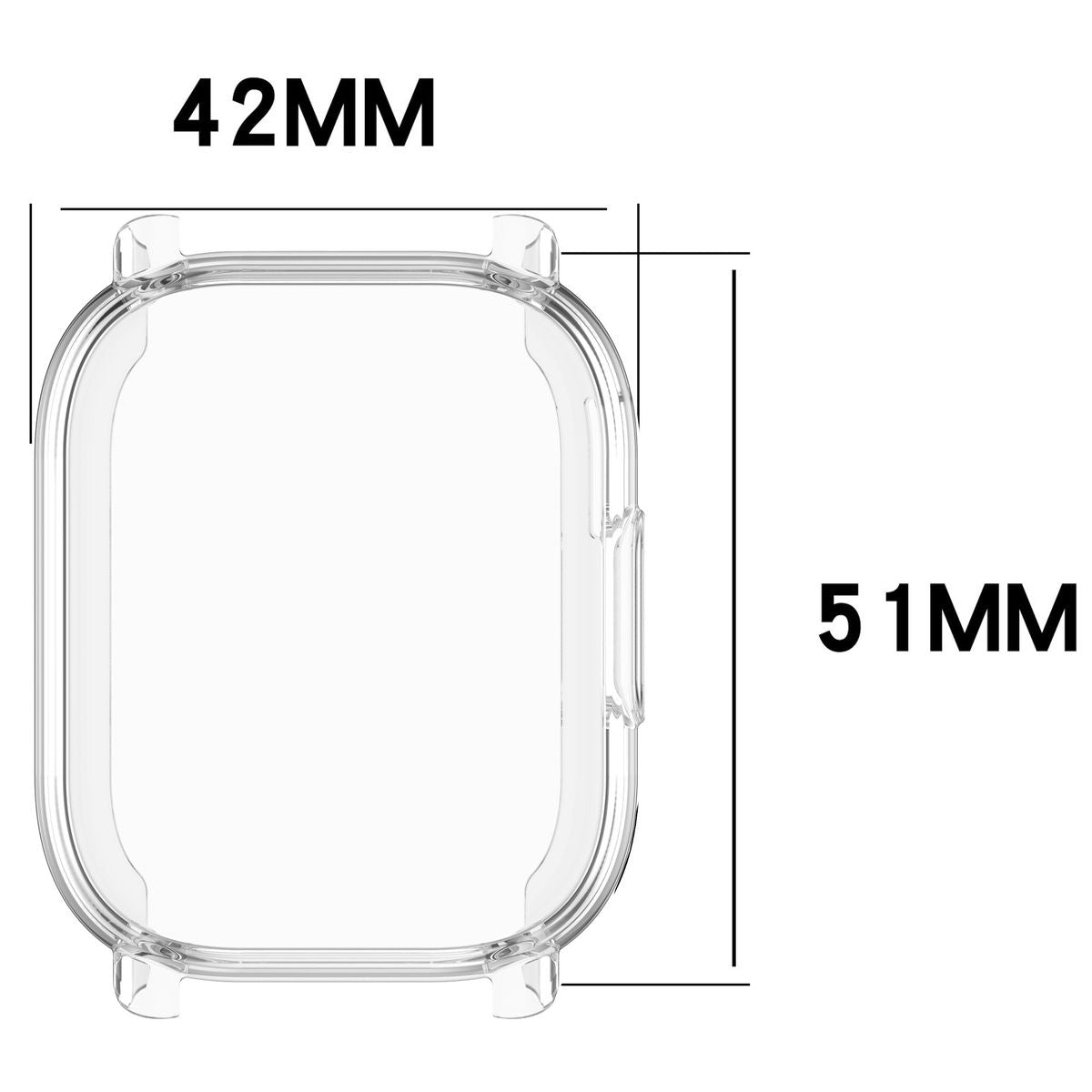 Schutzhülle für Xiaomi Redmi Watch 5 Lite, Bizon Case Watch Felipe, Transparent